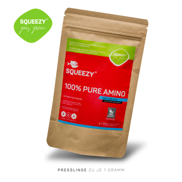 Squeezy 100% Pure Amino Acids Tablets 100 Tabs