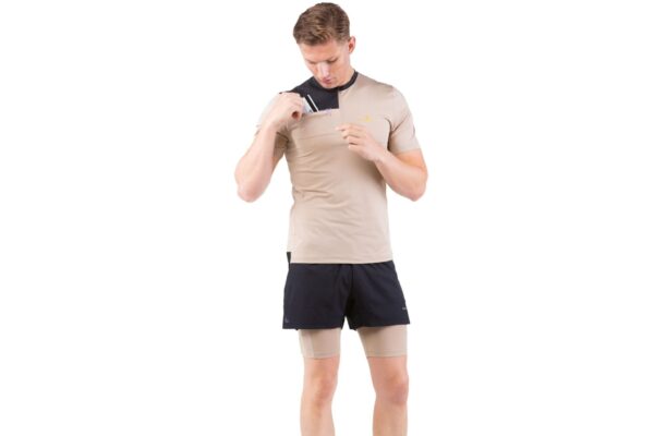 Ronhill Ανδρικό Σορτσάκι Men's Tech Ultra Twin Short Black/Latte - Image 3