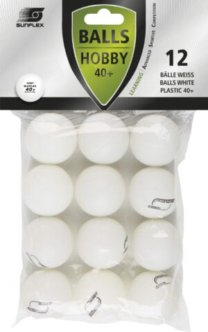 SUNFLEX Μπαλάκια Ping Pong Sunflex Hobby PVC 12 Τεμάχια 97260