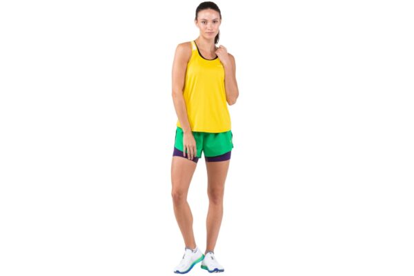 Ronhill Γυναικείο Σορτσάκι Wmn's Tech Distance Twin Short Bright Green/Imperial - Image 2