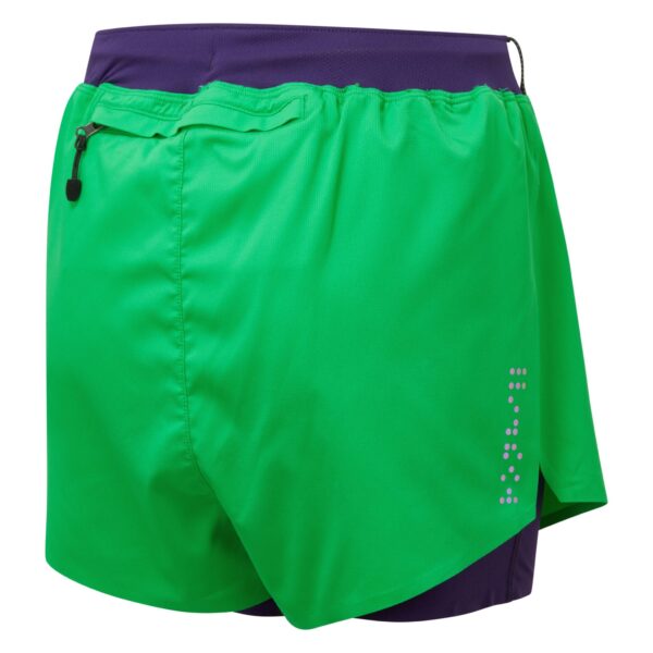 Ronhill Γυναικείο Σορτσάκι Wmn's Tech Distance Twin Short Bright Green/Imperial - Image 8