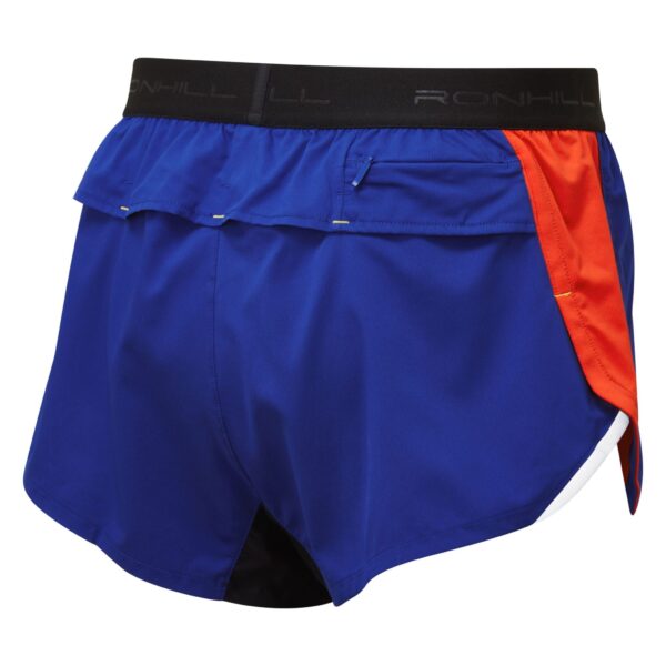 Ronhill Ανδρικό Σορτσάκι Men's Tech Revive Racer Short Dark Cobalt/Flame - Image 4