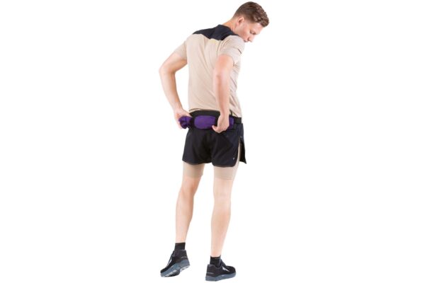 Ronhill Ανδρικό Σορτσάκι Men's Tech Ultra Twin Short Black/Latte - Image 4