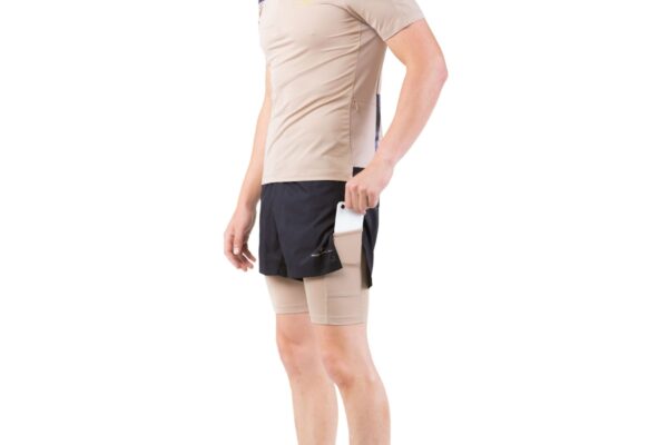 Ronhill Ανδρικό Σορτσάκι Men's Tech Ultra Twin Short Black/Latte - Image 5