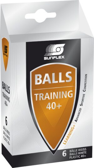 SUNFLEX Μπαλάκια Ping Pong Sunflex Training PVC 6 Τεμάχια 97250