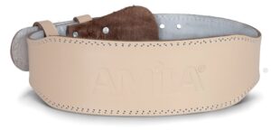 AMILA Ζώνη Άρσης Βαρών AMILA Δερμάτινη Μπεζ A Quality XL 8331004