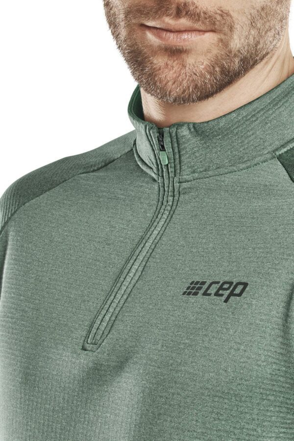 CEP cold weather zip shirt, long sleeve, green, men - Image 2