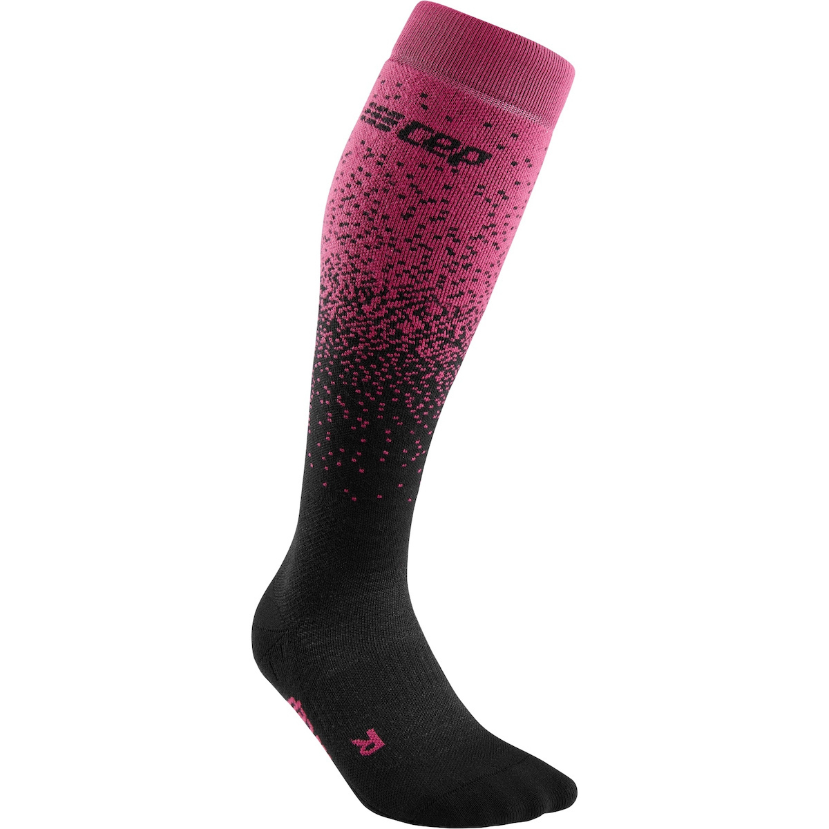 CEP Snowfall Κάλτσες Σκι black/purple γυναικείες