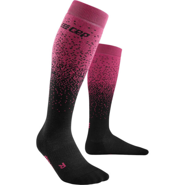 CEP Snowfall Κάλτσες Σκι black/purple γυναικείες