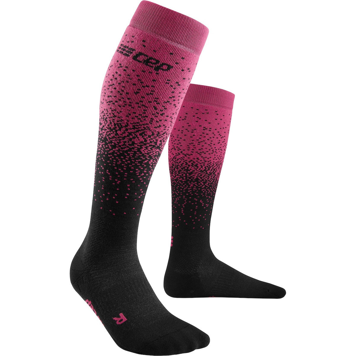 CEP Snowfall Κάλτσες Σκι black/purple γυναικείες