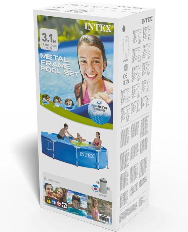INTEX Πισίνα INTEX Metal Frame 305x76cm 28202 - Image 2