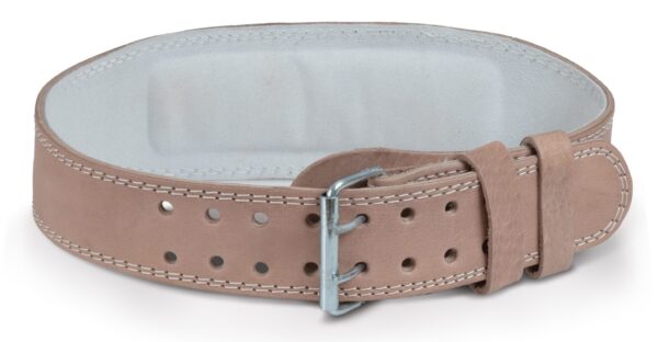 AMILA Ζώνη Άρσης Βαρών AMILA Δερμάτινη Μπεζ A Quality M 44301 - Image 2