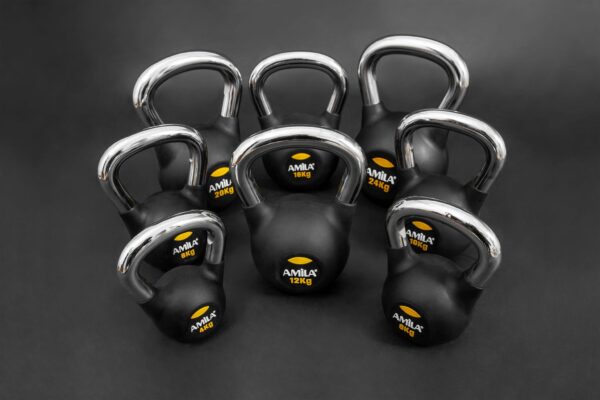 AMILA AMILA Kettlebell Rubber Cover Cr Handle 16Kg 44498 - Image 2