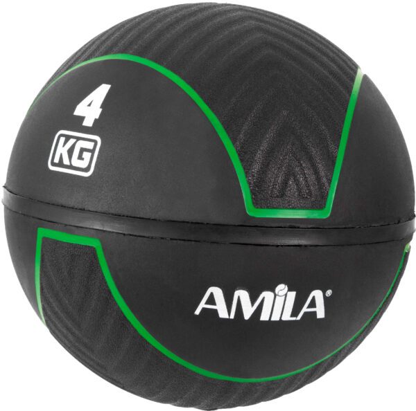 AMILA Μπάλα AMILA Medicine Ball HQ Rubber 4Kg 90708 - Image 2