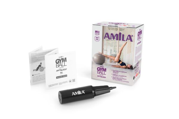 AMILA Μπάλα Γυμναστικής AMILA GYMBALL 55cm Ροζ 95827 - Image 3