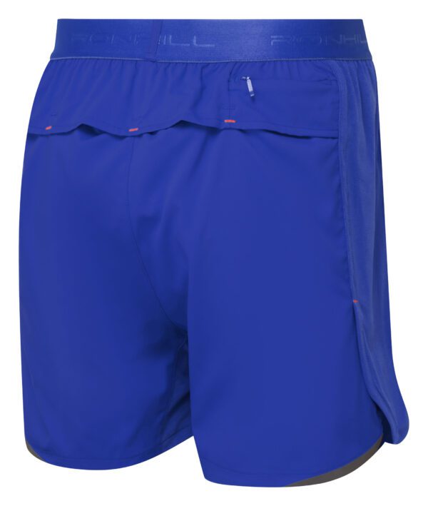 Ronhill Men's Tech Revive 5" Short Rh-00229 Cobalt/Flame - Image 2