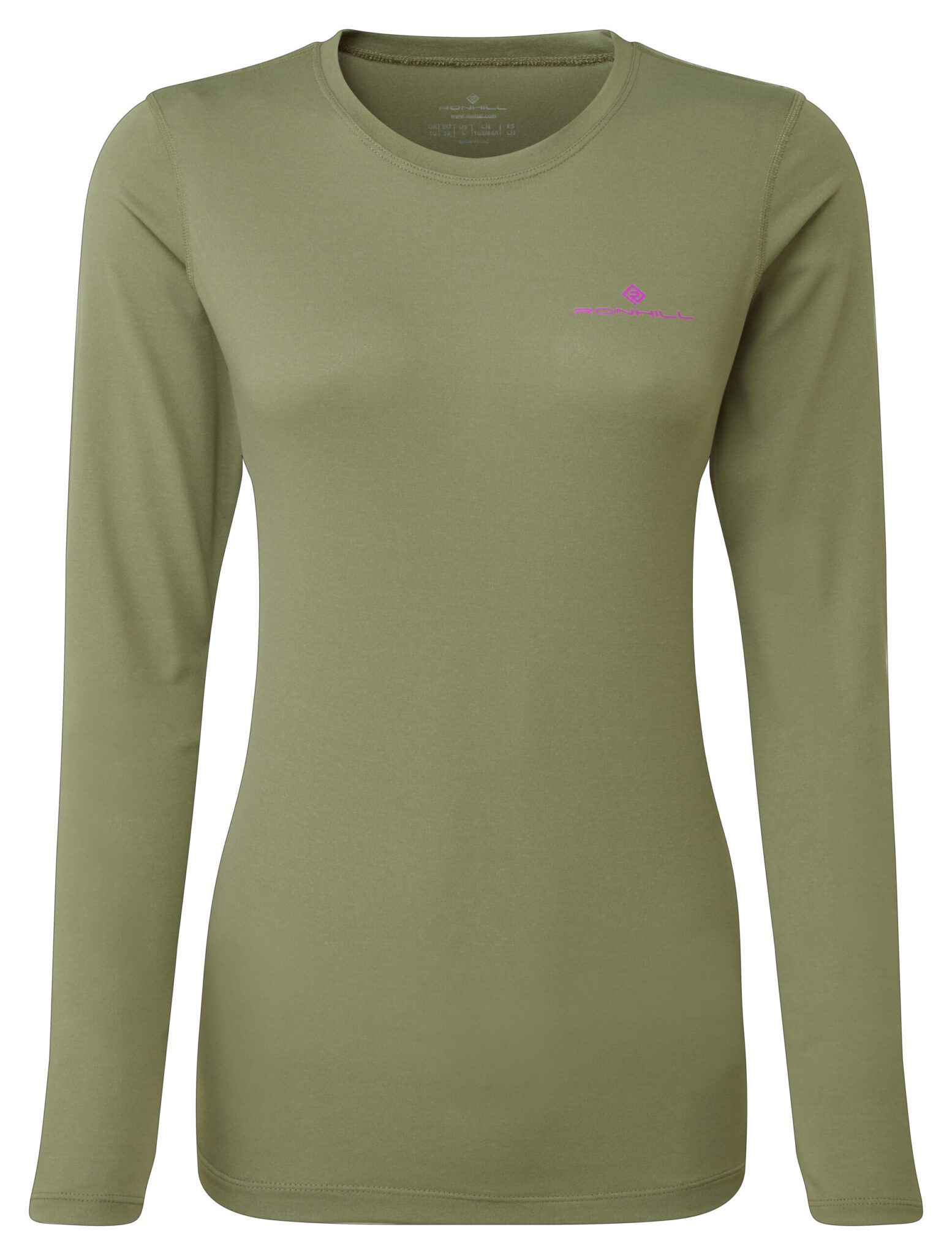 Ronhill Wmn's Core L/S Tee Rh-01101 Woodland/Thistle - Image 3