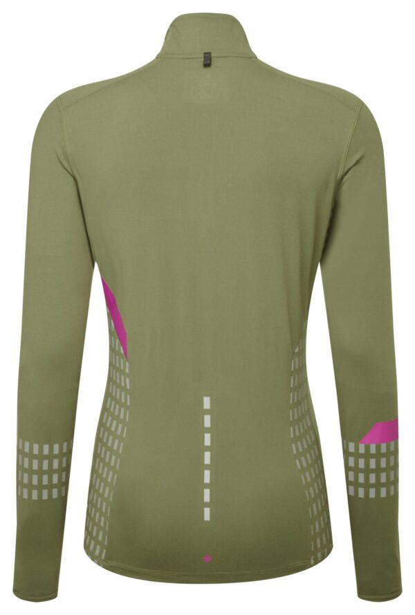 Ronhill Wmn's Tech Afterhours 1/2 Zip Tee Rh-01100 Wdland/Thistle/Rflct - Image 4