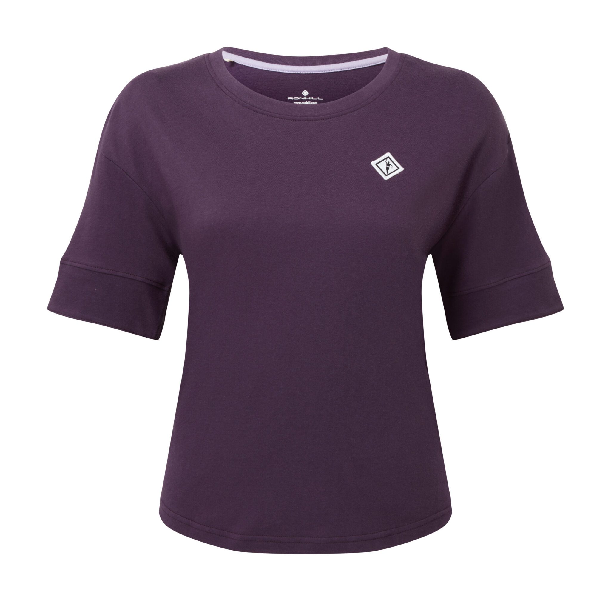 Ronhill Wmn's Life Seventies S/S Tee Rh-01014 Nightshade/Latte