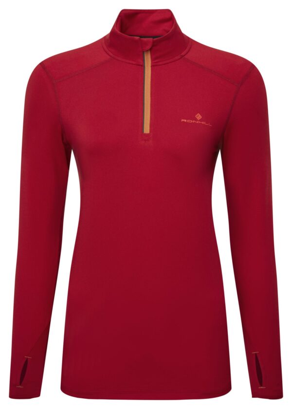 Ronhill Wmn's Core Thermal 1/2 Zip Rh-01048 Jam/Flame