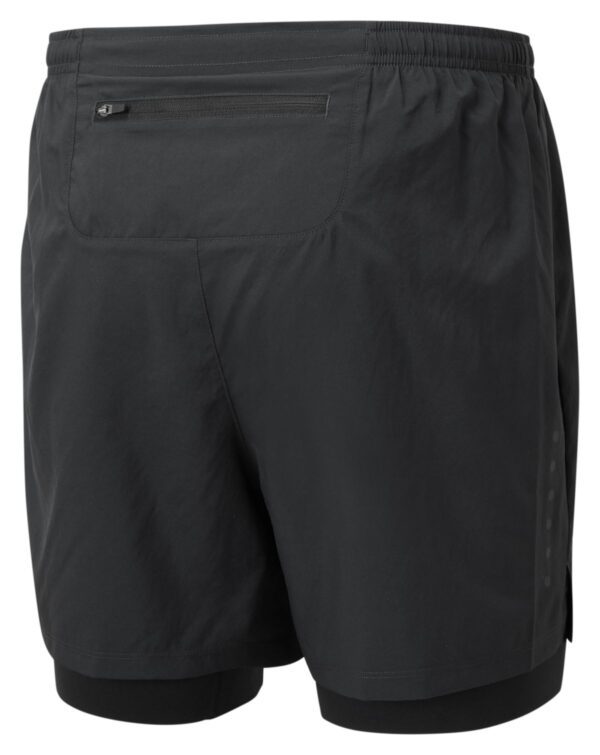 Ronhill Men's Core Twin Short RH-00681 Black/Bright White - Image 2