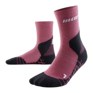 CEP Κάλτσες Light Merino Socks, hiking, mid cut, v3, berry, γυναικείες