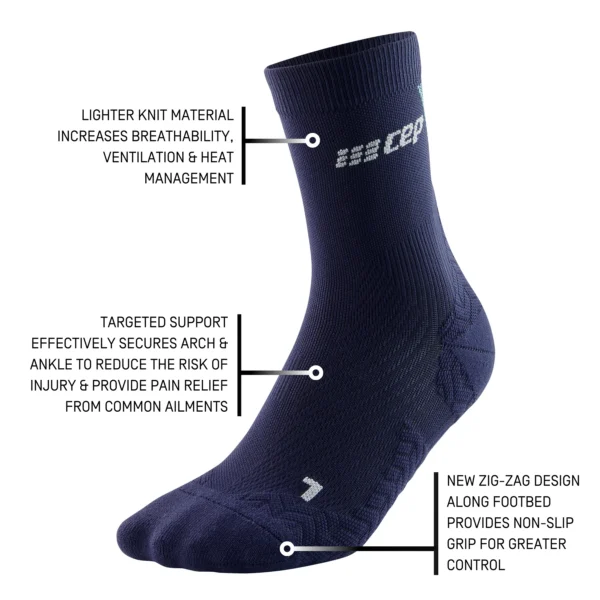 CEP ultralight socks, mid cut, v3, blue/light blue, men - Image 6