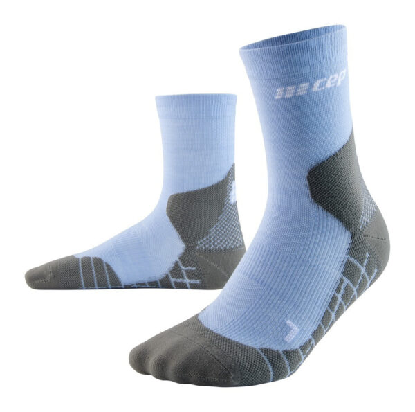 CEP light merino socks, hiking, mid cut, v3, light blue, men