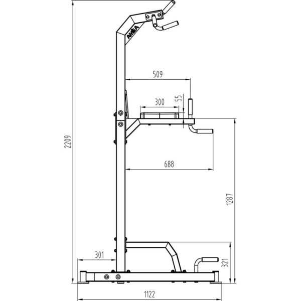 AMILA Μηχάνημα Μονόζυγο/Δίζυγο AMILA Power Tower PT800 44274 - Image 5