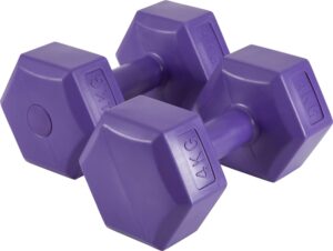 AMILA Αλτήρας Εξάγωνος Plastic Series 4,00Kg (Ζευγάρι) 44535