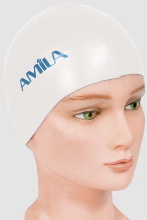 AMILA Σκουφάκι Κολύμβησης AMILA Basic Λευκό 47000