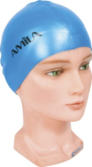 AMILA Σκουφάκι Κολύμβησης AMILA Basic Μπλε Ανοιχτό 47012