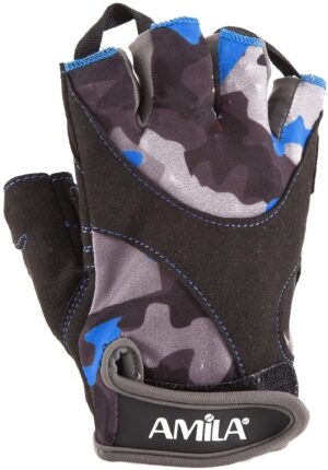 AMILA Γάντια Άρσης Βαρών AMILA Amara Lycra CamoBlue M 8330602