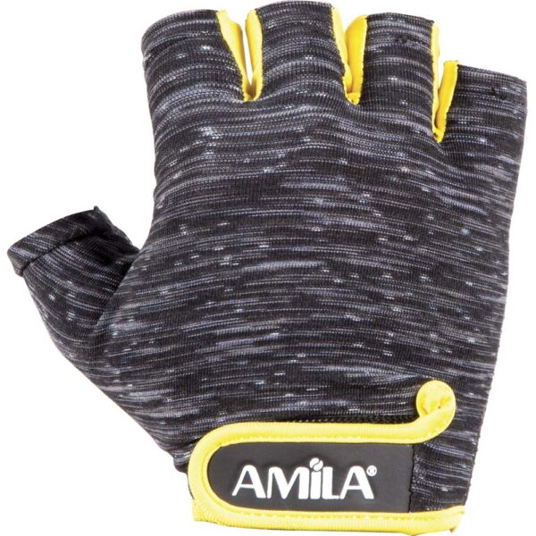 AMILA Γάντια Άρσης Βαρών PE Lycra Κίτρινο L 8330803