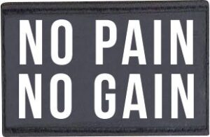 AMILA Patch "No pain no gain" 95343