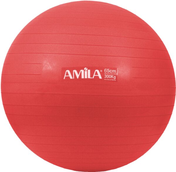 AMILA Μπάλα Γυμναστικής AMILA GYMBALL 65cm Κόκκινη 95846