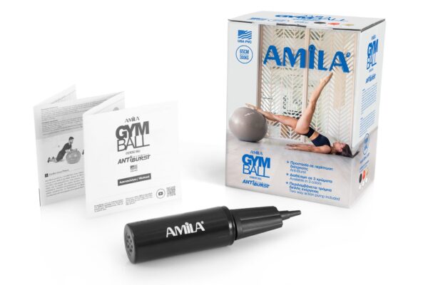 AMILA Μπάλα Γυμναστικής AMILA GYMBALL 65cm Κόκκινη 95846 - Image 3