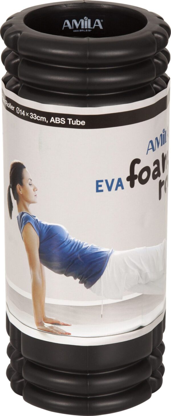 AMILA AMILA Foam Roller Plexus Φ14x33cm Μαύρο 96806 - Image 2