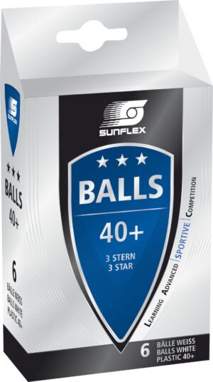 SUNFLEX Μπαλάκια Ping Pong Sunflex Sportive PVC 6 Τεμάχια 97252