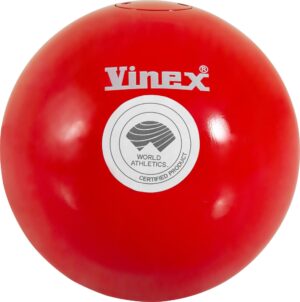 VINEX Σφαίρα Λειασμένη 6Kg World Athletics Approved, Κόκκινη 48462
