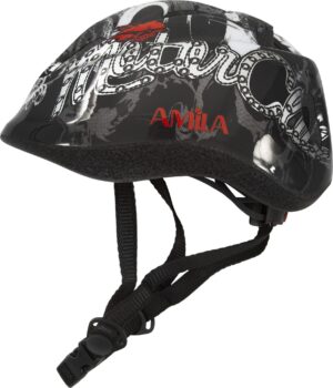 AMILA Προστατευτικό Κράνος Μαύρο PVC Large 48996