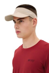 CEP the run visor, cream, unisex, one size