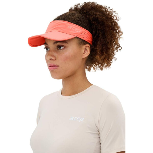 CEP the run visor, coral, unisex, one size