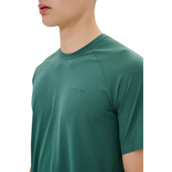 CEP ultralight seamless shirt, short sleeve, v2, green, men, - Image 7