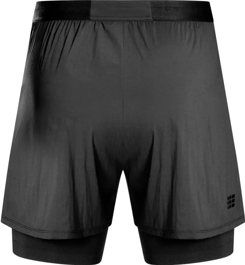 CEP ultralight shorts, 2in1, v2, black, men,