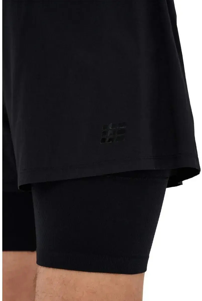 CEP ultralight shorts, 2in1, v2, black, men,