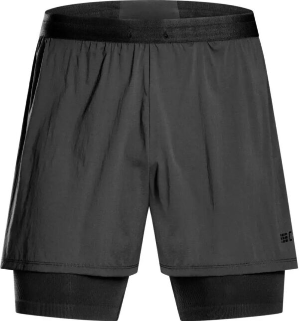 CEP ultralight shorts, 2in1, v2, black, men,