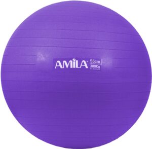 AMILA Μπάλα Γυμναστικής AMILA GYMBALL 55cm Μωβ 95830