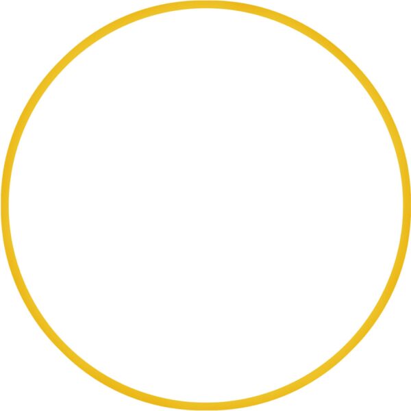 AMILA Χούλα Χουπ HQ 80cm - Φ19mm - 330gr, Κίτρινο 98820