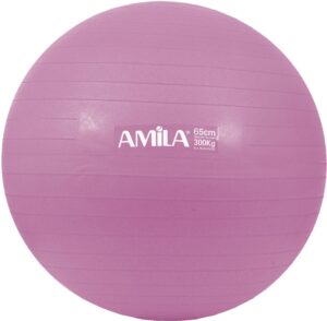 AMILA Μπάλα Γυμναστικής AMILA GYMBALL 65cm Ροζ Bulk 48439